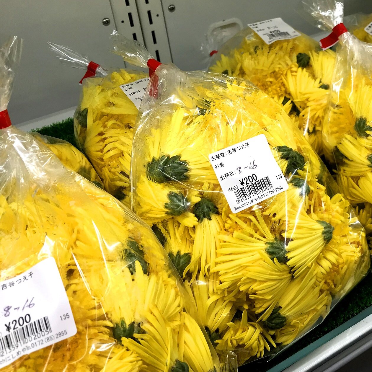 ～道の駅津軽白神・菊、ミョウガ、タカミメロン入荷～