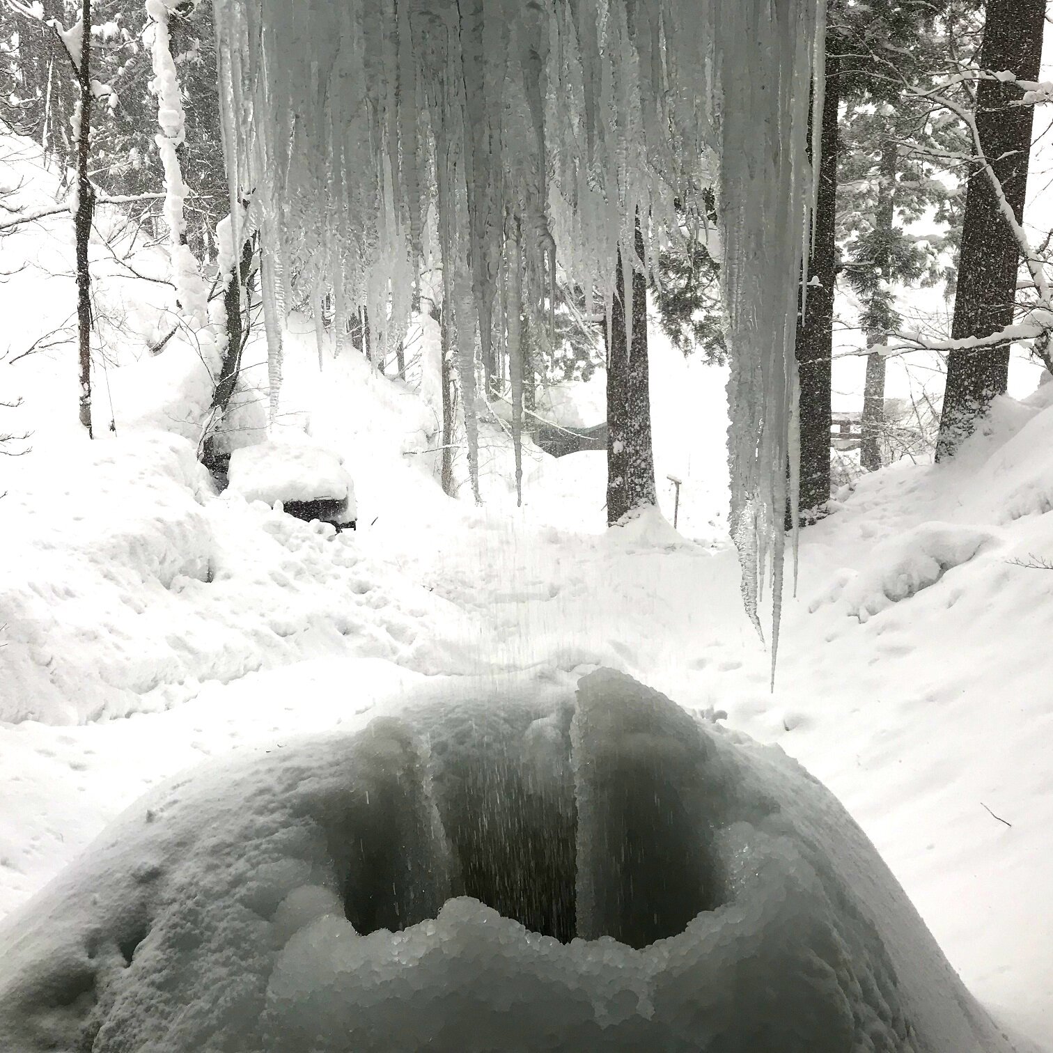 ～乳穂ヶ滝の結氷間近！？～